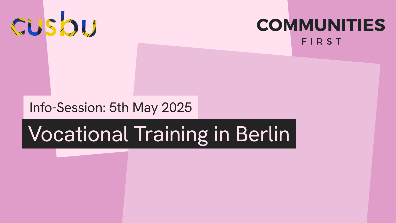 Info-Session: Vocational Training