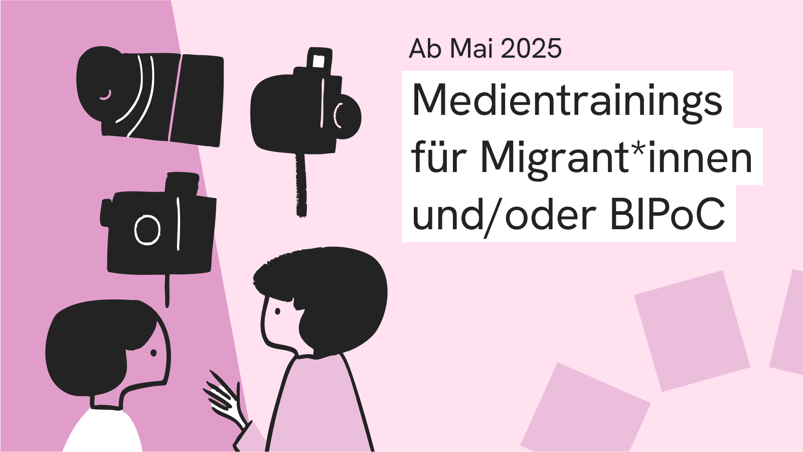 Neues Angebot: Medientrainings ab Mai 2025